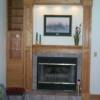 A hand crafted fireplace facade.