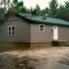 The home is nearing completion.