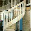 This is a hand made log spiral stair case. In a log home that we built